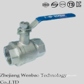 2PC DIN Female Thread Manul Floating Ball Valve with Handle